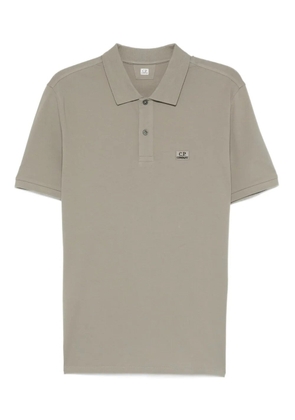 C.P. Company logo-plaque polo shirt - Green