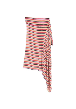 Christopher Esber Calypso striped astmmetric skirt - Neutrals