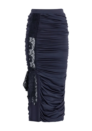 Lethicia Bronstein Gin Fizz draped midi skirt - Black