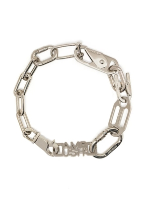 AMBUSH logo chain-link bracelet - Silver