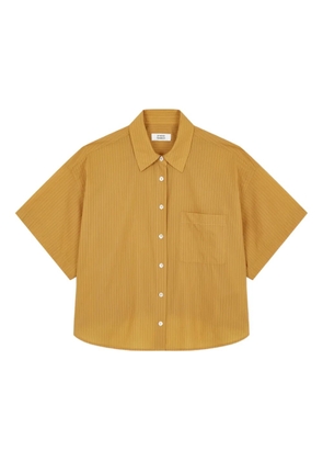 TOMBOY elasticated-back striped shirt - Yellow