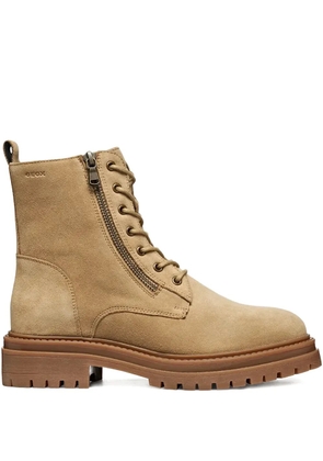 Geox zip-up lace-up ankle boots - Neutrals