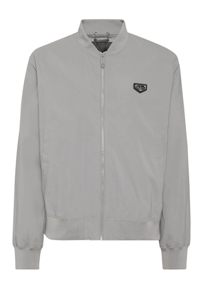 Philipp Plein nylon bomber jacket - Grey