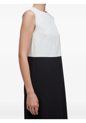 Osklen bi-colour sleeveless midi dress - White
