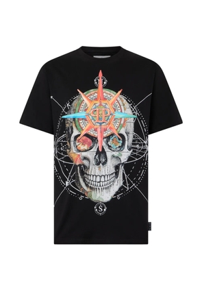 Philipp Plein Wind Rose Skull graphic T-shirt - Black