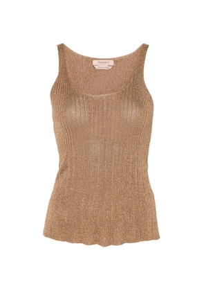 TWINSET ribbed vest top - Gold