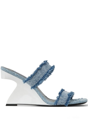 Karl Lagerfeld Jeans Waverly wedge sandals - Blue