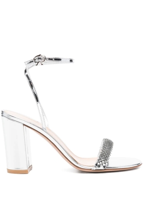 Gianvito Rossi 80mm leather sandals - Silver