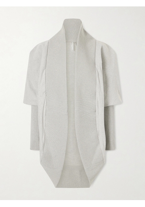 Norma Kamali - Cocoon Stretch-cotton Jersey Cardigan - Gray - xx small,x small,small,medium,large,x large