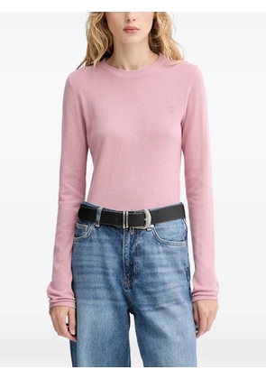 HUGO embroidered-logo sweater - Pink