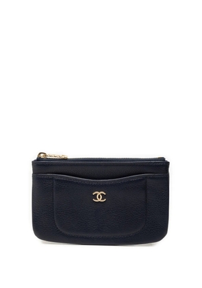 CHANEL Pre-Owned 2017-2018 Calfskin Neo Executive Purse coin pouch - Blue