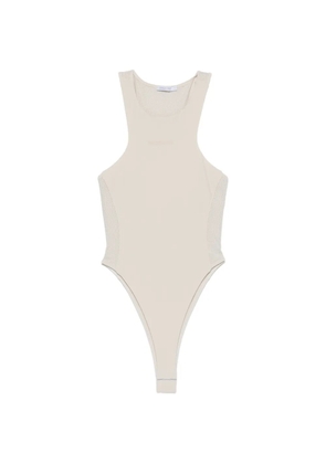 Patrizia Pepe mesh-panel tank top bodysuit - Neutrals