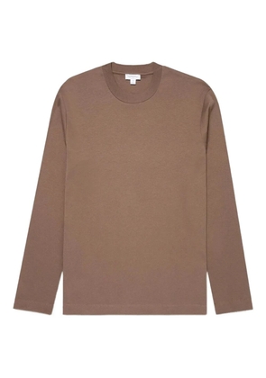 Sunspel long-sleeveT-shirt - Brown