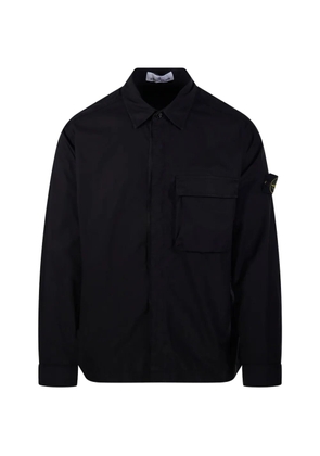Stone Island logo-patch jacket - Black