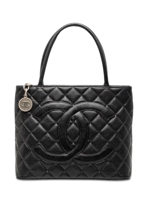 CHANEL Pre-Owned 1997-1999 Caviar Medallion tote bag - Black
