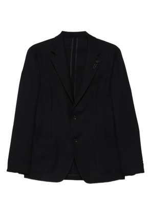 Lardini patch-pocket single-breasted blazer - Blue