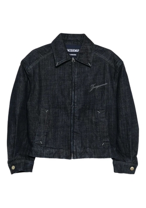 Jacquemus logo denim jacket - Gold