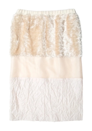 Muller Of Yoshiokubo Grass Line panelled skirt - Neutrals