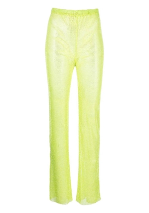 Santa Brands rhinestone-embellished straight trousers - Green