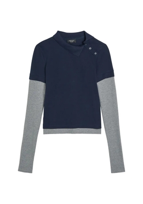 A.W.A.K.E. Mode asymmetric polo shirt - Blue