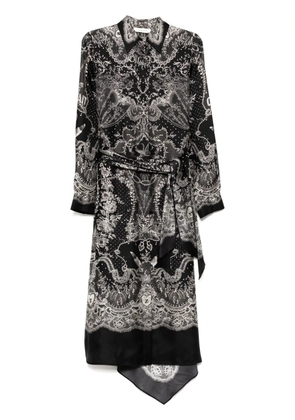 ZIMMERMANN crush shirt dress - Black
