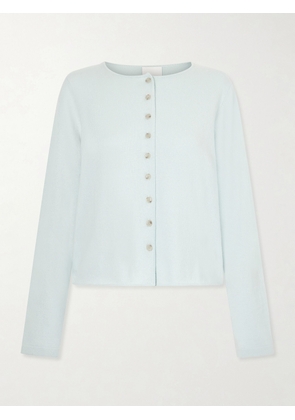 Allude - Ribbed Cotton And Cashmere-blend Cardigan - Green - x small,small,medium,large,x large