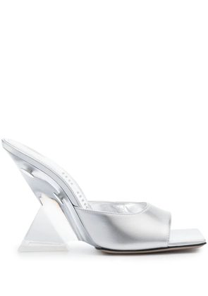 The Attico Cheope 105mm sandals - Silver