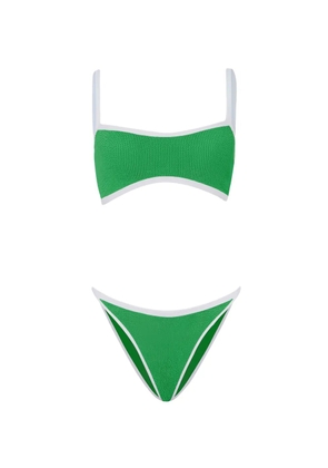 Hunza G Tyler contrast-trim bikini - Green
