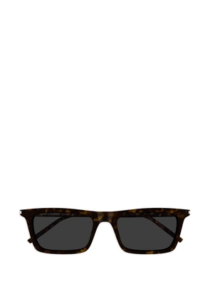 Saint Laurent Eyewear rectangle-frame sunglasses - Brown