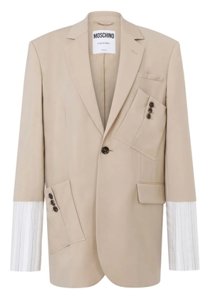 Moschino virgin wool blazer - Neutrals
