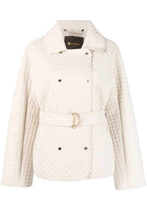 Moorer double-breasted quilted jacket - Neutrals