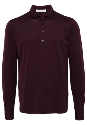 Cruciani cotton-blend polo shirt - Purple