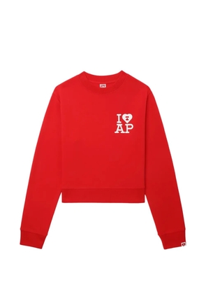 A BATHING APE® logo graphic sweater - Red