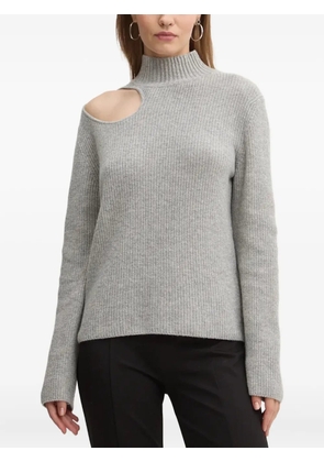 HUGO cutout roll-neck sweater - Grey