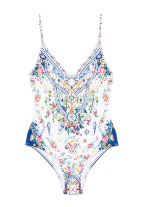 Camilla Tiles Darls swimsuit - White