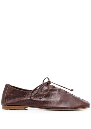 Hereu Plegada leather Derby shoes - Brown