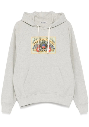 Bally graphic-print hoodie - Grey
