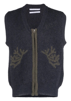 RANRA Fundur knitted vest - Blue