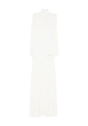 Coperni ribbed-knit dress - White