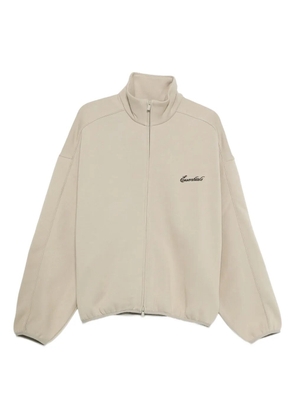 FEAR OF GOD ESSENTIALS high-neck zip-up sweatshirt - Neutrals