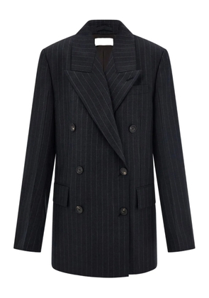 Ferragamo pinstripe double-breasted blazer - Black