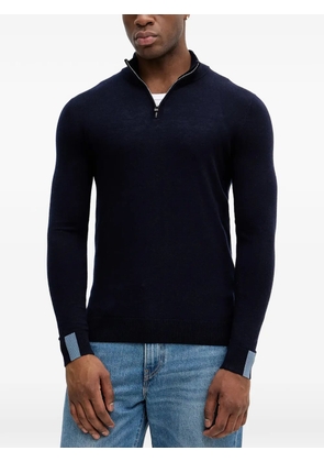 Mos Mosh Adam zip polo shirt - Blue