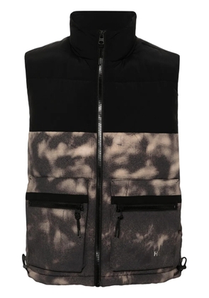 HUGO tie-dye print gilet - Black