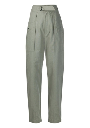MARANT ÉTOILE high-waisted tapered trousers - Green
