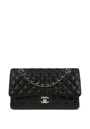 CHANEL Pre-Owned 2017 medium quilted flap shoulder bag - Black