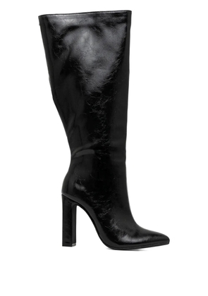 Buffalo 110mm July pointed block-heel boots - Black