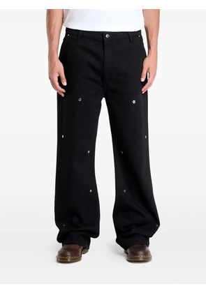 HELIOT EMIL stud-detail denim jeans - Black