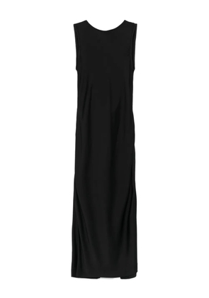 Another Tomorrow draped-back dress - Black
