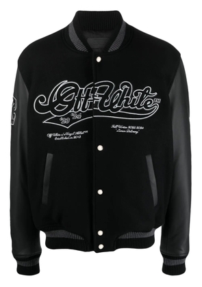 Off-White Moon embroidered bomber jacket - Black