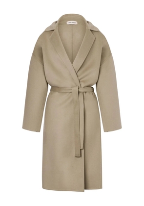 Alberta Ferretti belted coat - Neutrals